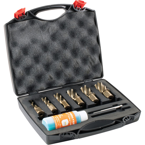 Ensemble de fraises annulaires &agrave; carotter SST, Bronze, Profondeur de la coupe de 1", Tige 3/4" Toolneeds Inc.