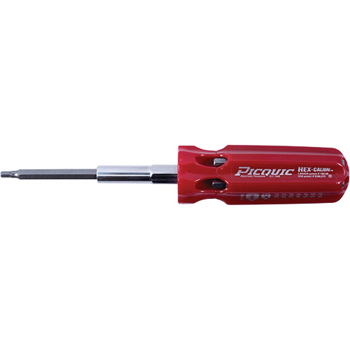 Tournevis multi-embouts m&eacute;triques Hex-Calibre, Prise Plastique Toolneeds Inc.