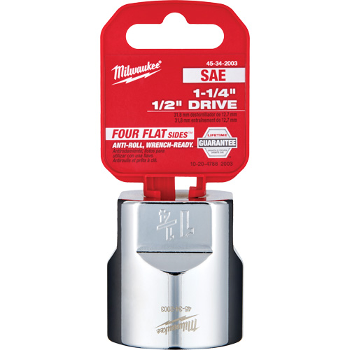 SAE Socket with Four Flat Sides, 1-1/4", 1/2" Drive, 6 Points Toolneeds Inc.