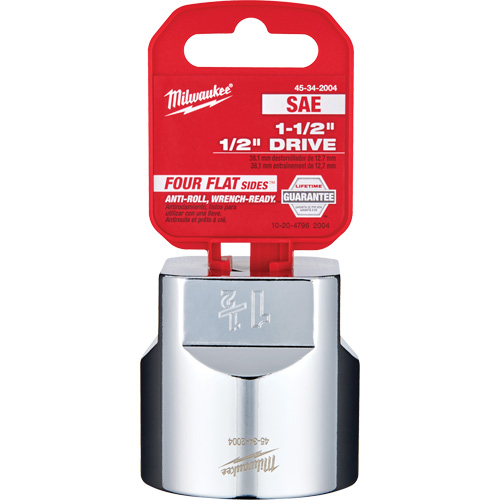SAE Socket with Four Flat Sides, 1-1/2", 1/2" Drive, 6 Points Toolneeds Inc.