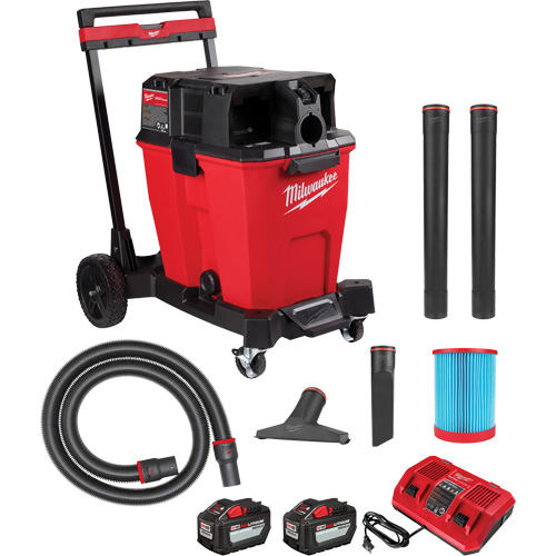 Aspirateur sec/humide sans fil &agrave; bloc-pile double M18 Fuel, 18 V, Capacit&eacute; 12 gal. Toolneeds Inc.