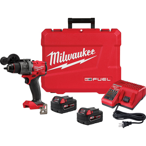 M18 Fuel Drill/Driver Kit, Lithium-Ion, 18 V, 1/2" Chuck, 1400 in-lbs Torque Toolneeds Inc.