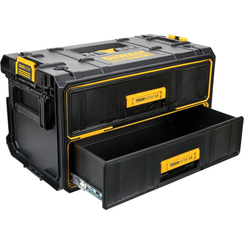 Unit&eacute; &agrave; deux tiroirs ToughSystem 2.0, 12-1/3" x 12-3/5", Noir/Jaune Toolneeds Inc.