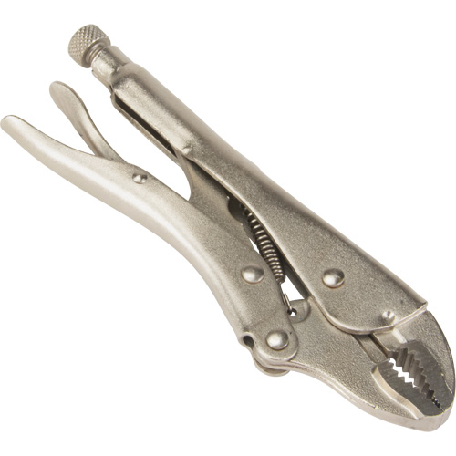 Locking Pliers with Wire Cutter, 7" Length, Curved Jaw Toolneeds Inc.