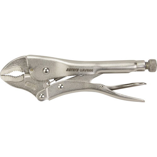 Locking Pliers with Wire Cutter, 10" Length, Curved Jaw Toolneeds Inc.