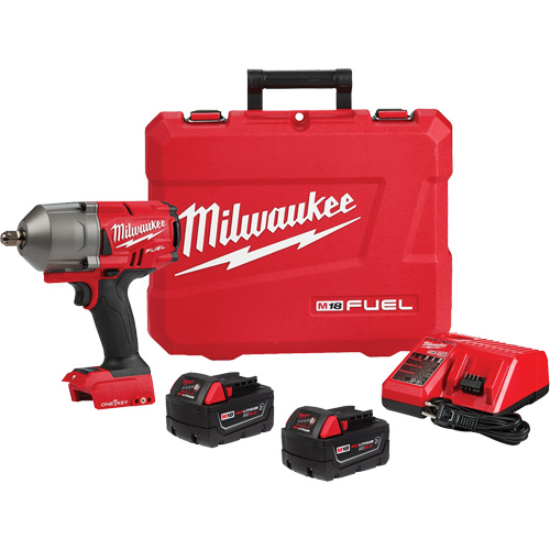 Ensemble de cl&eacute; &agrave; chocs &agrave; couple &eacute;lev&eacute; M18 Fuel avec One-Key &agrave; d&eacute;tente &agrave; broche, 18 V, Mandrin 1/2" Toolneeds Inc.