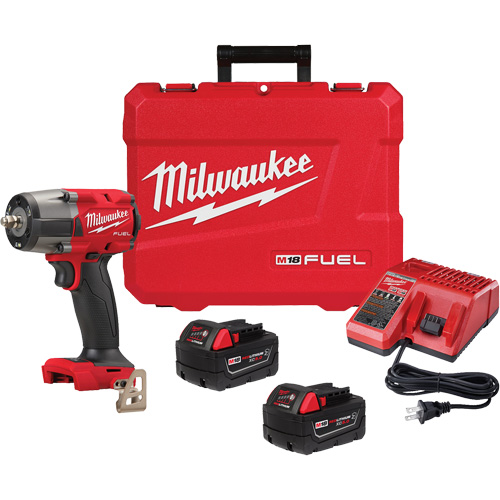 M18 Fuel Mid-Torque Impact Wrench with Friction Ring Kit, 18 V, 3/8" Socket Toolneeds Inc.