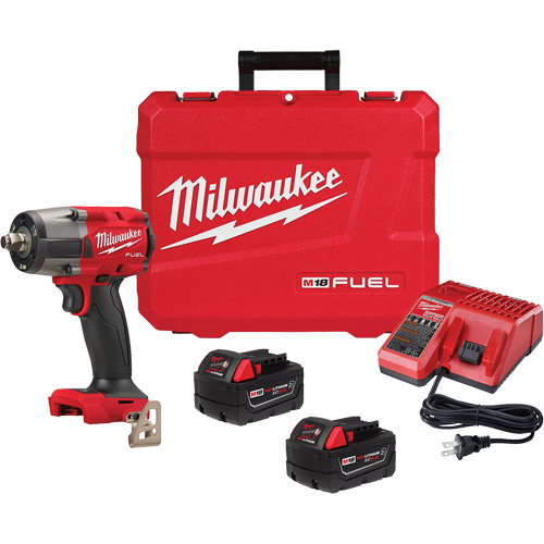 M18 Fuel Mid-Torque Impact Wrench with Friction Ring Kit, 18 V, 1/2" Socket Toolneeds Inc.