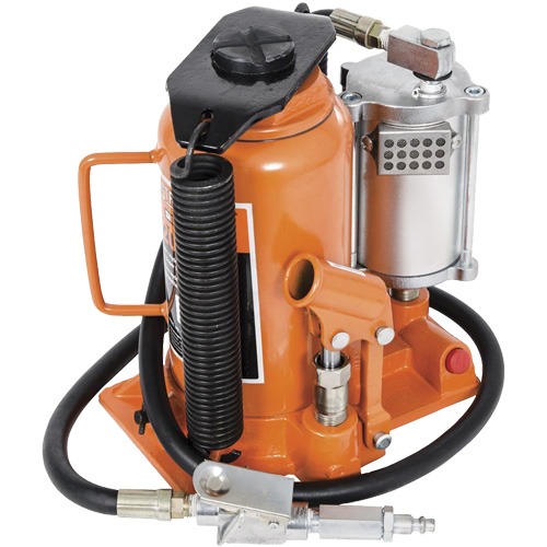 Cric-bouteille super robuste, 20 tonne(s), Air comprim&eacute;/hydraulique, 20" Hauteur &eacute;lev&eacute;e Toolneeds Inc.