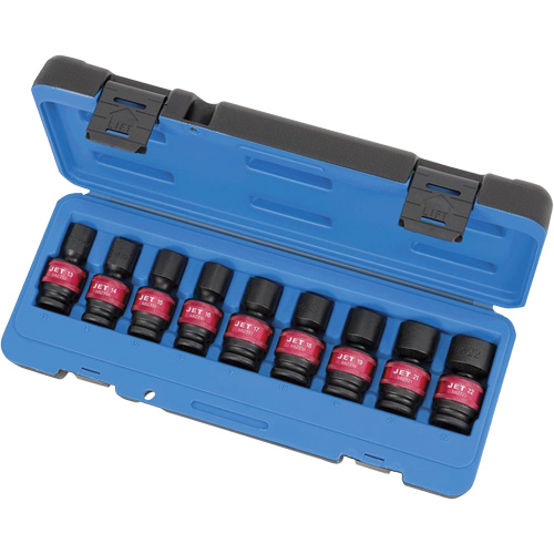 PSU912M Universal Socket Sets, 9 Pcs, Impact, 1/2" Drive Size Toolneeds Inc.