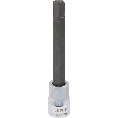 Extra-Long Bit Sockets, Hex, 9 mm x 4" L, 3/8" Drive Toolneeds Inc.