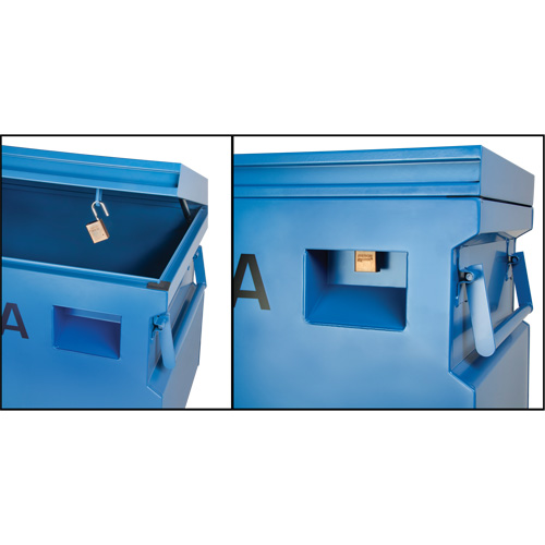 Jobsite Tool Box, 60" x 24" x 27-1/2", Steel, Blue Toolneeds Inc.