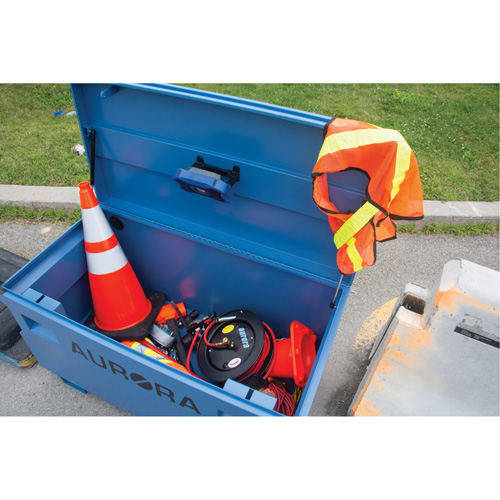 Jobsite Tool Box, 60" x 24" x 27-1/2", Steel, Blue Toolneeds Inc.