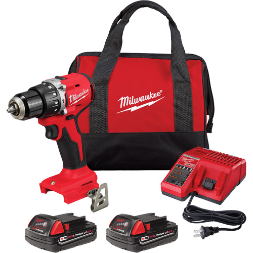 Ensemble perfomarteau/tournevis compact sans balai  M18, Lithium-ion, 18 V, Mandrin 1/2", Couple 550 lb-po Toolneeds Inc.