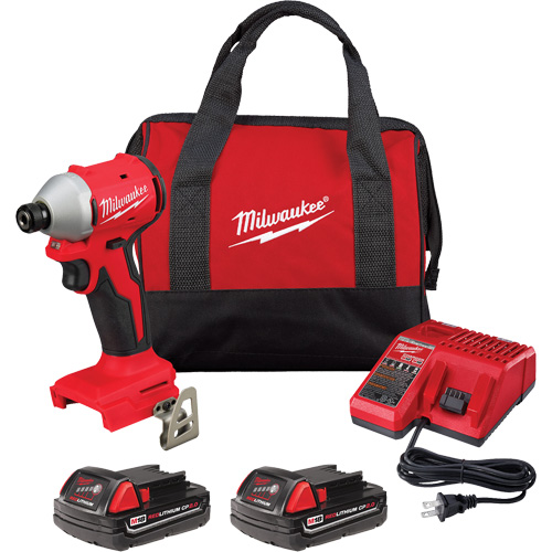 M18 Compact Brushless 3-Speed Hex Impact Driver Kit, Lithium-Ion, 18 V, 1/4" Chuck, 1700 in-lbs Torque Toolneeds Inc.