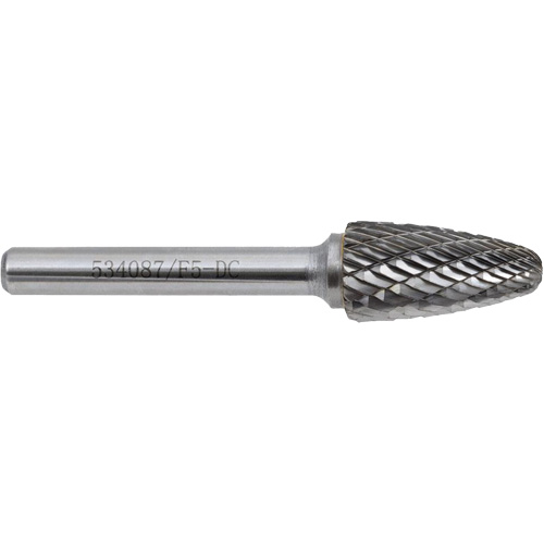 F1-DC JET-KUT Tree Shape Bur (Radius End), 1/4" Dia. Toolneeds Inc.