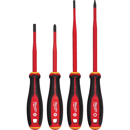 Insulated Slim Tip Screwdriver Set, 4 Pcs., Magnetic Toolneeds Inc.