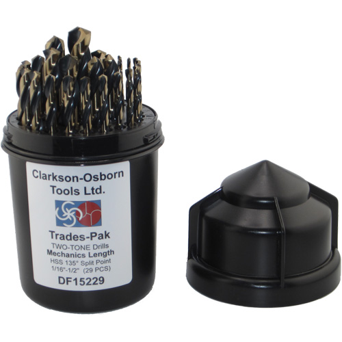 Two-Tone 29-Piece Mechanic's Drill Set, High Speed Steel Toolneeds Inc.