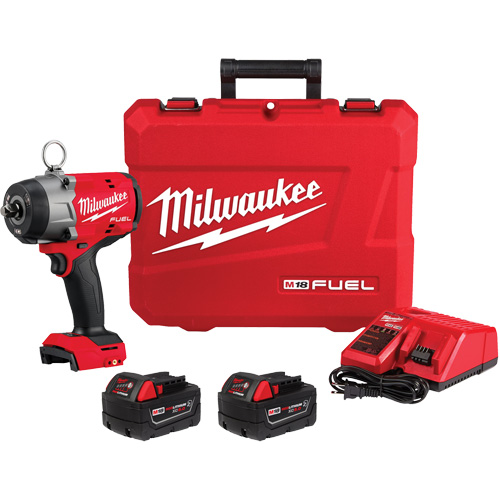 M18 Fuel High Torque Impact Wrench with Pin Detent Kit, 18 V, 1/2" Socket Toolneeds Inc.