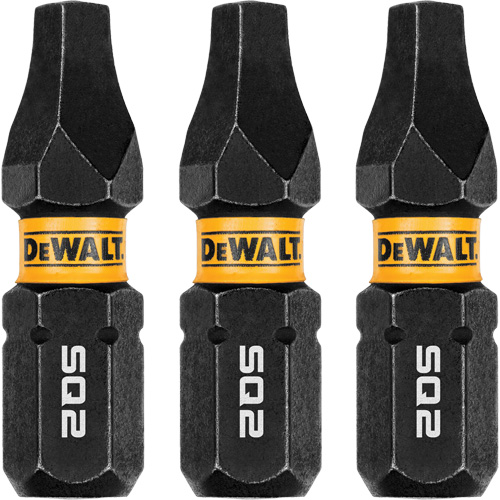 3-Piece FLEXTORQ&reg; Impact Screwdriving Bits, Square, #2, 1/4" Drive Toolneeds Inc.