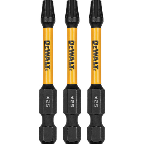 3-Piece FLEXTORQ&reg; Impact Screwdriving Bits, Torx, T-25, 1/4" Drive Toolneeds Inc.