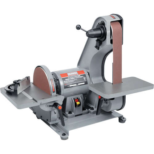 Ponceuse &agrave; bande & disque, 1" la x 42"/2" la x 42" lo Bande, 8" Disque Toolneeds Inc.