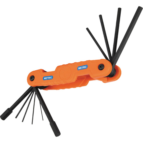 Pro Folding Hex Key Set, 10 Pcs., Metric Toolneeds Inc.