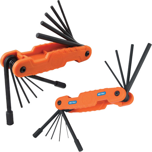 Pro Folding Hex Key Set, 21 Pcs., Metric & Imperial Toolneeds Inc.