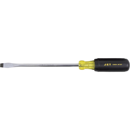 JKSS-8R Slot Screwdriver, 3/8" Tip, Round, 8" L, Cushion Grip Handle Toolneeds Inc.