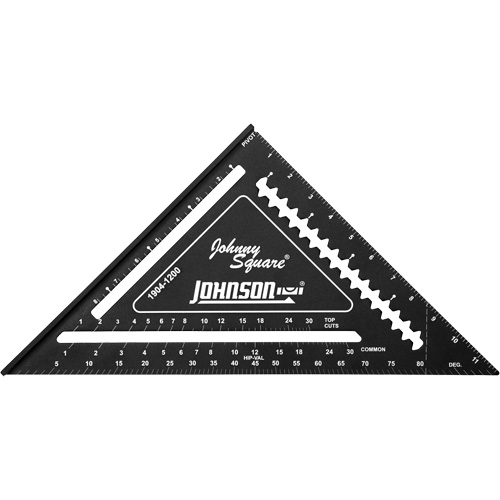 12" Johnny Square&reg; Professional Easy-Read Rafter Square Toolneeds Inc.
