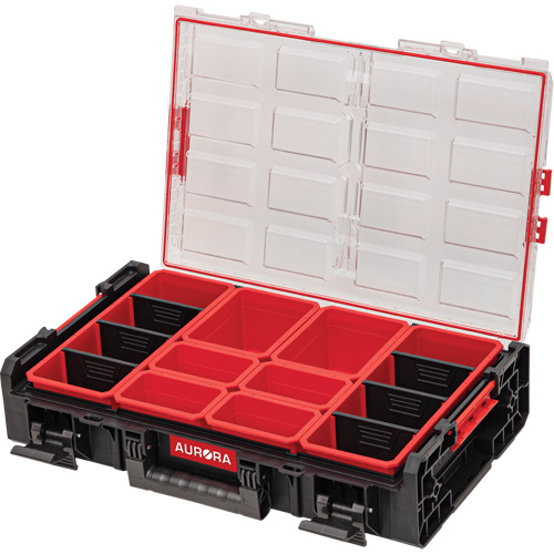 Arx&reg; 2X-Large Organizer with Bins, 23" x 15-1/5" x 6-4/5", Black Toolneeds Inc.