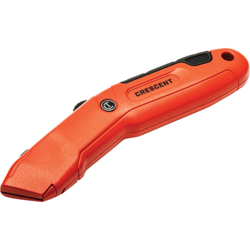 Auto-Retracting Safety Knife, 1", Steel, Aluminum Handle Toolneeds Inc.