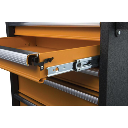Armoire roulante pour outils s&eacute;rie GSX, 6 tiroirs, 36" la x 18-1/5" p x 37-2/5" h, Noir/Orange Toolneeds Inc.