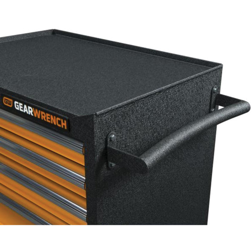 Armoire roulante pour outils s&eacute;rie GSX, 6 tiroirs, 36" la x 18-1/5" p x 37-2/5" h, Noir/Orange Toolneeds Inc.
