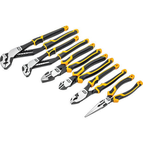 Jeu de pinces mixtes &agrave; double mat&eacute;riau PITBULL, 6 Morcea Toolneeds Inc.