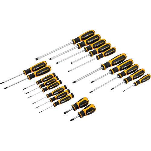 Jeu de tournevis bimat&eacute;riau &agrave; fente, Phillips, Torx, 20 mcx. Toolneeds Inc.