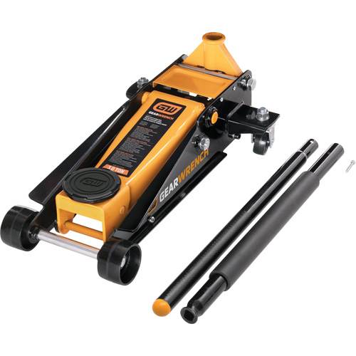 Heavy-Duty Floor Jack, 3 Ton(s) Capacity, 5-1/4" Lowered, 18-1/4" Raised, Manual Hydraulic Toolneeds Inc.