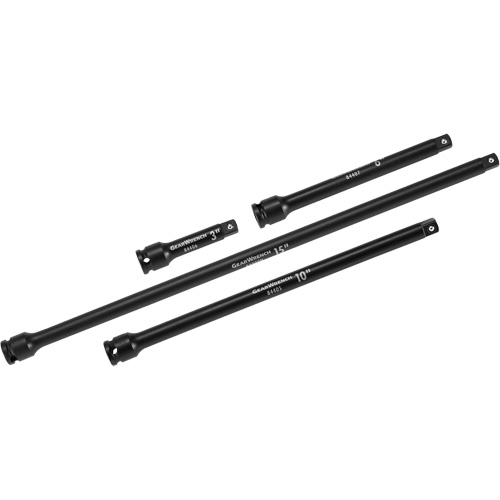 Jeu de rallonges &agrave; chocs, Prise de 3/8", Fini Phosphate de mangan&egrave;se, 4 Mcx Toolneeds Inc.