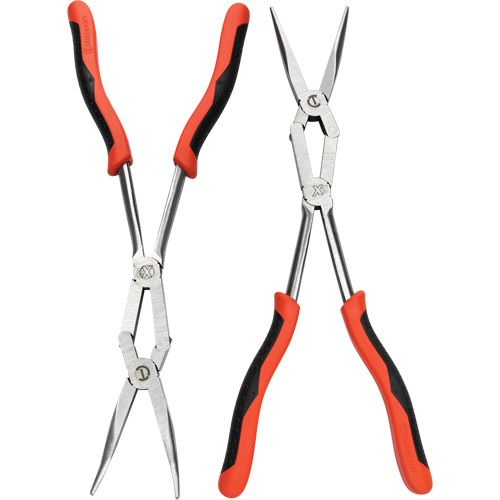 X2 Straight and Bent Long Nose Dual Material Plier Set, 2 Pieces Toolneeds Inc.