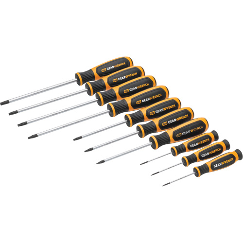 Torx&reg; Dual Material Screwdriver Set in Foam Storage Tray, 10 Pcs. Toolneeds Inc.