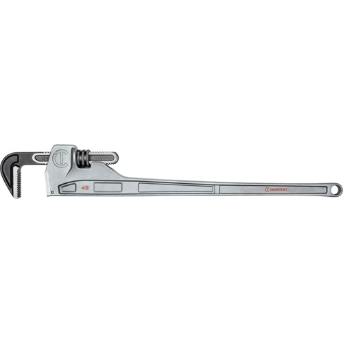 Pipe Wrench, 6" Jaw Capacity, 48" Long, Powder Coated Finish, Non-Ergonomic Handle Toolneeds Inc.