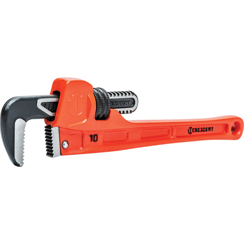 SLIM JAW Pipe Wrench, 1-9/10" Jaw Capacity, 10" Long, Powder Coated Finish, Non-Ergonomic Handle Toolneeds Inc.