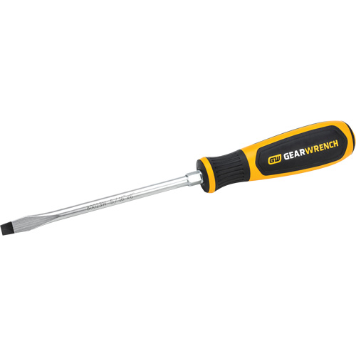 Slotted Dual Material Screwdriver, 5/16", 13-1/10" L, Plastic Handle Toolneeds Inc.