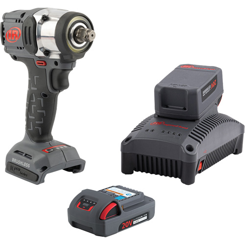 Compact Cordless Impact Wrench Kit, 20 V, 1/2" Socket Toolneeds Inc.