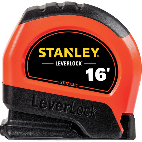 High-Visibility LEVERLOCK&reg; Tape Measure, 16', Imperial Graduations Toolneeds Inc.