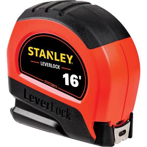 High-Visibility LEVERLOCK&reg; Tape Measure, 16', Imperial Graduations Toolneeds Inc.