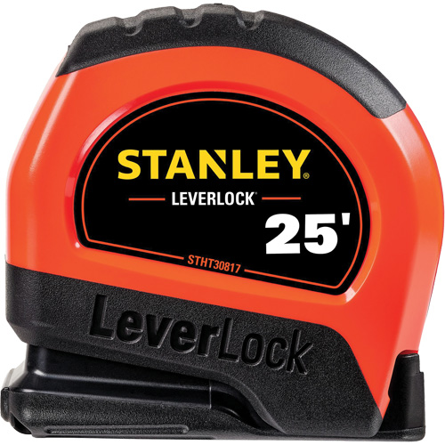 Ruban &agrave; mesurer haute visibilit&eacute; LEVERLOCK, 25', Marques de goujon Imp&eacute;rial Toolneeds Inc.