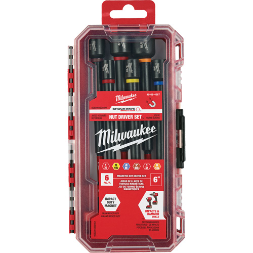 SHOCKWAVE Impact Duty 6" Nut Driver Set, 6 Pcs., Magnetic Toolneeds Inc.