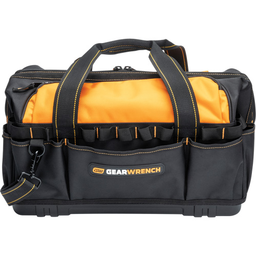 Professional 20" Tool Bag, Nylon, 33 Pockets, Black/Orange Toolneeds Inc.