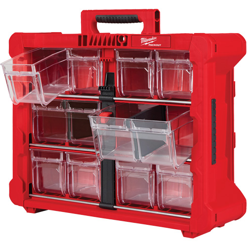 Organisateur PACKOUT &agrave; bac inclinable, 15-1/5" x 19-7/10" x 6-7/10", Noir/Rouge Toolneeds Inc.